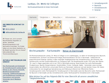 Tablet Screenshot of anwaltskanzlei-lankau.de